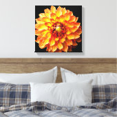 Toile de fleur Dahlia. (Insitu(Chambre))