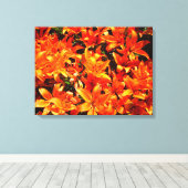 Toile de Fleur Lily Orange Feu (Insitu (Plancher de Bois))