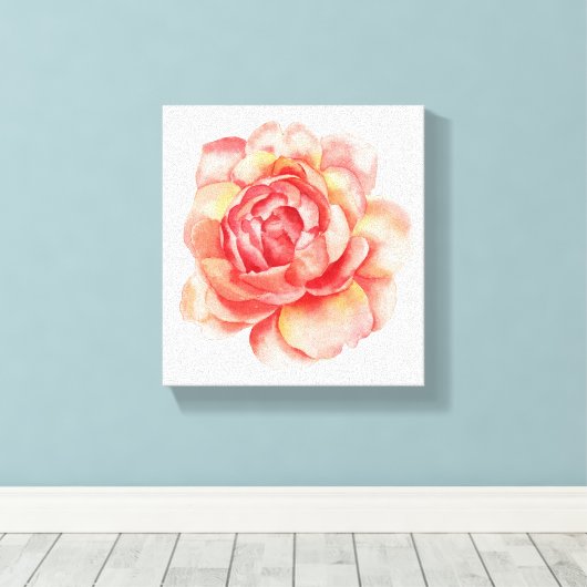 Toile de fleurs d'aquarelle (Insitu (Plancher de Bois))