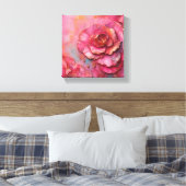 Toile de fleurs roses ! (Insitu(Chambre))