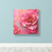 Toile de fleurs roses ! (Insitu (Plancher de Bois))