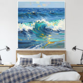 Toile de fond abstraite moderne de l'océan et du l (Insitu(Chambre))