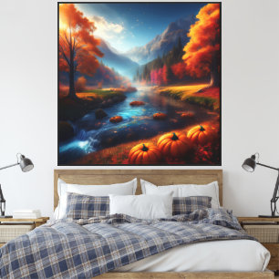 Toile de fond automnale fantaisiste 40x40 pouces