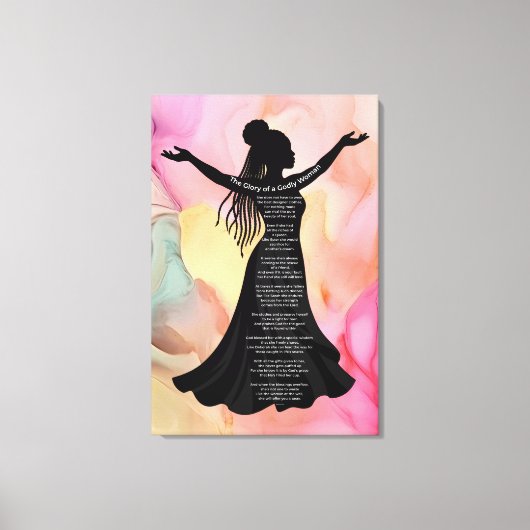 Toile de fond chrétienne de femme pieuse (Recto)