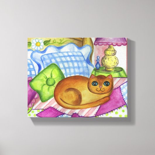 Toile de fond de décoration murale avec chat orang (Recto)