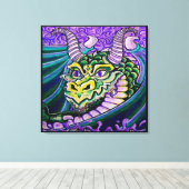 toile de fond de dragon (carré) (Insitu (Plancher de Bois))