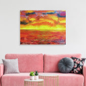 Toile de fond de paysage de coucher de soleil (Insitu(Salon))