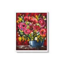 Toile de fond de rose rose | Impression d'artiste