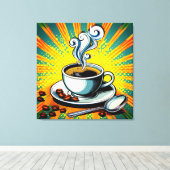 Toile de fond de tasse de café (Insitu (Plancher de Bois))