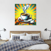 Toile de fond de tasse de café (Insitu(Chambre))