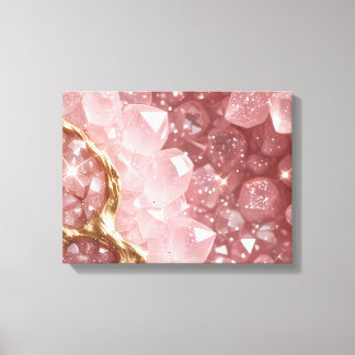 Toile de fond en géode de quartz rose luxe pour