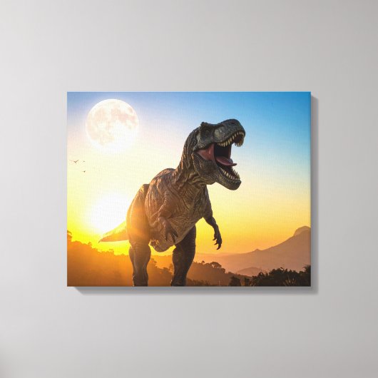 Toile de fond T-Rex – Décoration de dinosaure rugi (Recto)