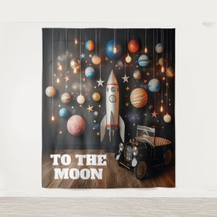 Toile de fond tapisserie pour selfies pour la lune