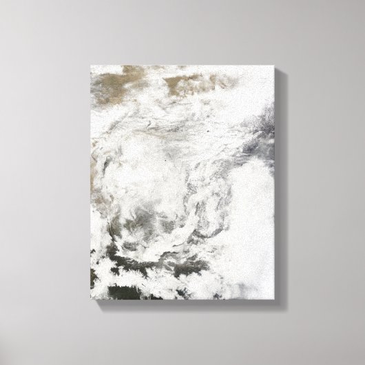 Toile De fortes chutes de neige en Chine (Recto)