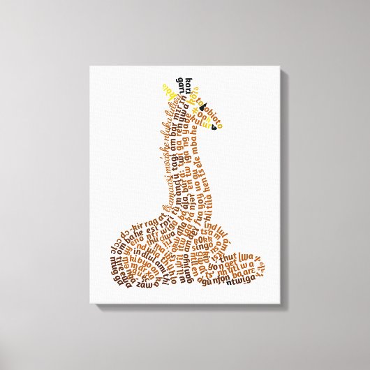 Toile de girafe du monde Imprimer (Recto)