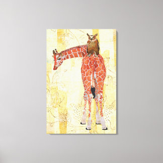 Toile de girafe et d'hibou