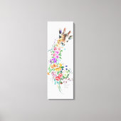 Toile de Giraffe Florale Imprimer (Recto)