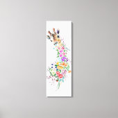 Toile de Giraffe Florale Imprimer (Recto)