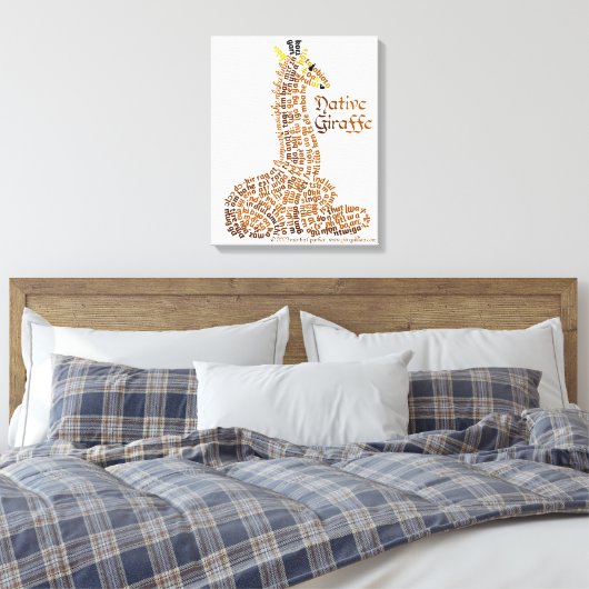 Toile de Giraffe native (Insitu(Chambre))