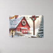 Toile de grange rustique Je crois toujours en Grac (Recto)