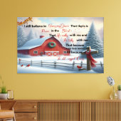 Toile de grange rustique Je crois toujours en Grac (Insitu(Salon))