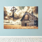 Toile de grange rustique Je crois toujours en Grac (Insitu (Plancher de Bois))