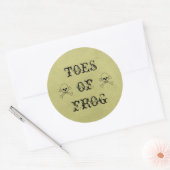 Toile de grenouille Étiquette potion d'Halloween (Enveloppe)