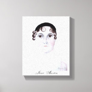 Toile de Jane Austen d'après l'aquarelle originale