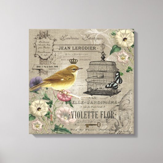 Toile de jardin français vintage (Recto)