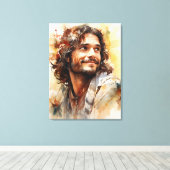 Toile de Jésus souriant Imprimer (Insitu (Plancher de Bois))