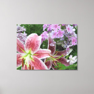 Toile de jolies fleurs - 2 panneaux
