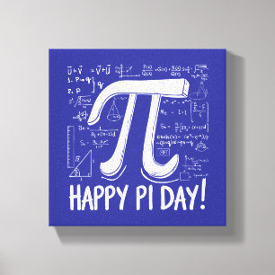 Toile de jour Pi Imprimer - Art mathématique éléga
