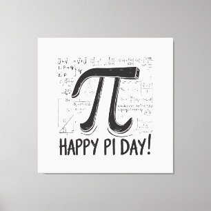 Toile de jour Pi Imprimer - Art mathématique éléga