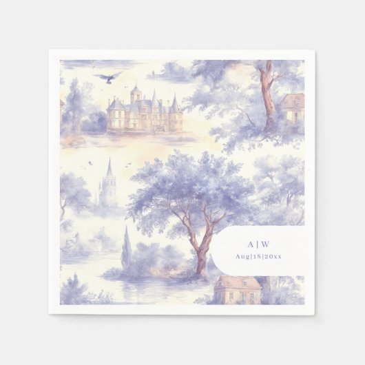 Toile de jouy Art Servet (Voorkant)