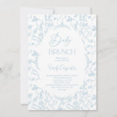 Toile De Jouy Baby shower Brunch Boy Invitation (Devant)