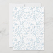 Toile De Jouy Baby shower Brunch Boy Invitation (Dos)