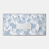 Toile de Jouy bleue française (Clavier et souris)