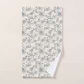 Toile de Jouy botanique oiseaux campagne rustique (Serviette à main)