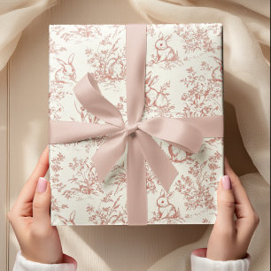 Toile de Jouy Bunny & Carrot Delight    Cadeaupapier