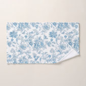 Toile-de-jouy Chinoiseries Blue Floral Pattern (Serviette à main)