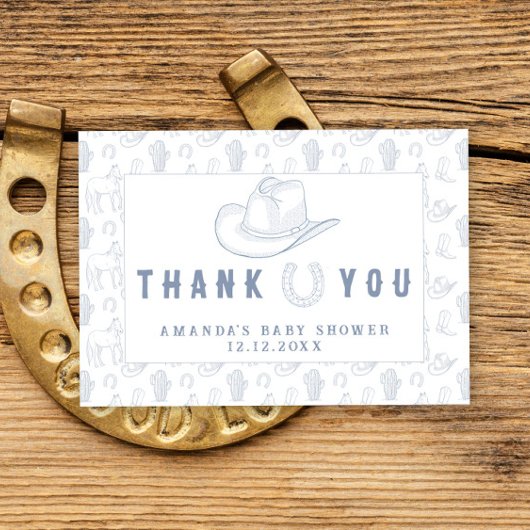 Toile De Jouy Cowboy Baby shower Merci