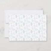 Toile De Jouy Cowboy Baby shower Merci (Dos)