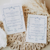 Toile de Jouy elegante lijst teddybeer Menu