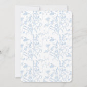 Toile de Jouy Faire-part de mariage (Dos)