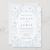 Toile de Jouy Faire-part de mariage (Devant)