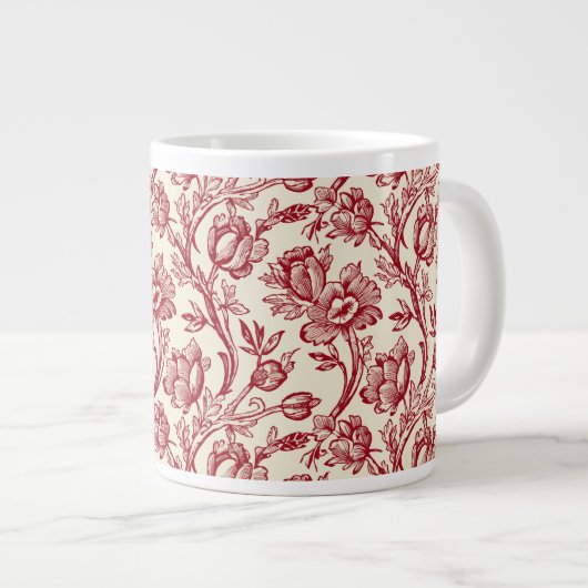 Toile de Jouy Giant Coffee Mug (Devant droit)
