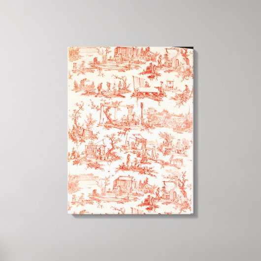 Toile de Jouy, illustrant les procédés de fabricat (Recto)