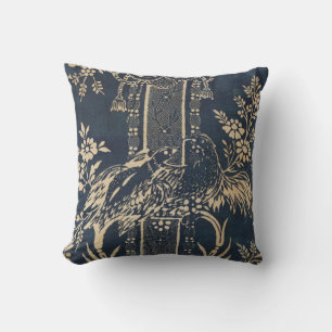 Toile de jouy  Illustratie Blauw Kussen