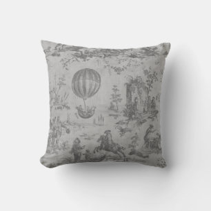 Toile de jouy Illustration Cushion Kussen