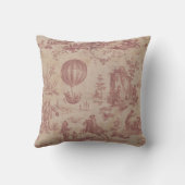 Toile de jouy Illustration Cushion Kussen (Achterkant)